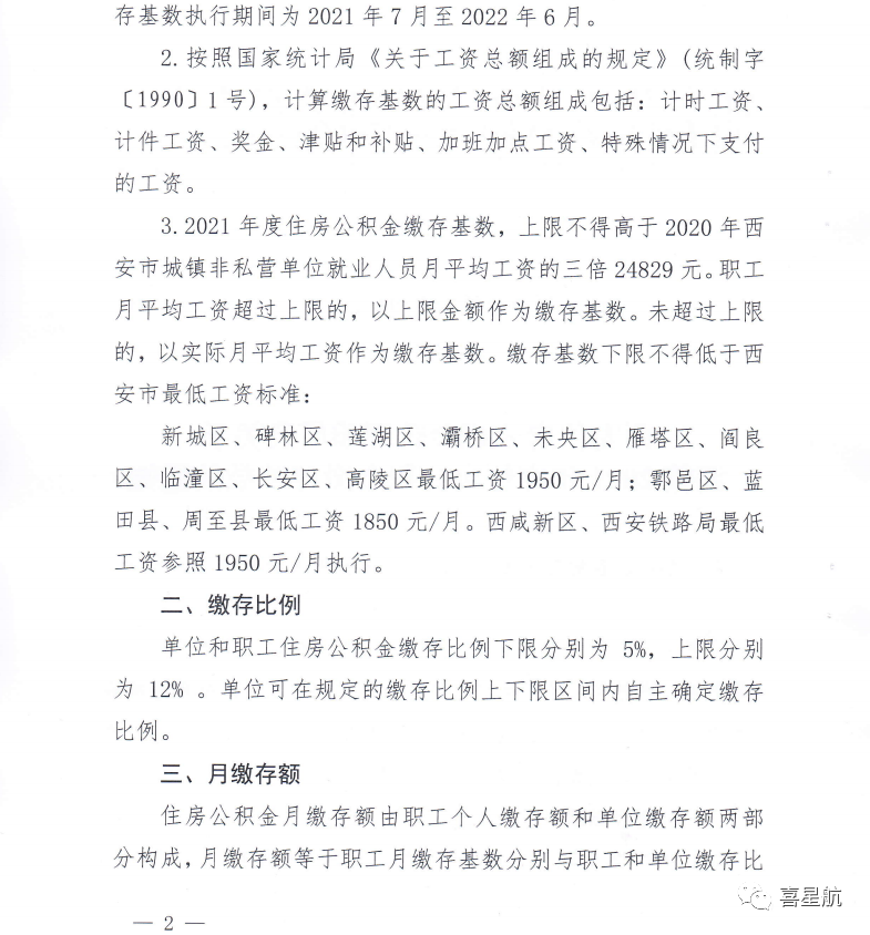 2021年度住房公積金繳存基數調整通知(圖2)